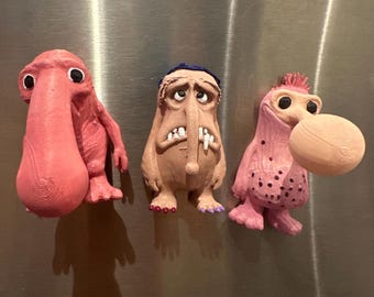 Lil Ugly Dudes Magnet Set - Fine Art - Einzigartige Sammlerkunst - Handgemalt