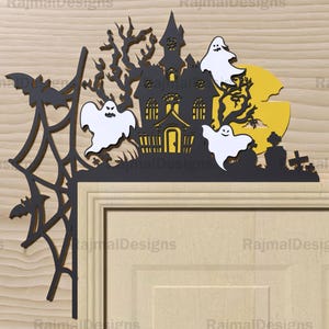 Halloween Haunted House Digitale Datei, SVG Laser Cut, Glowforge bereit