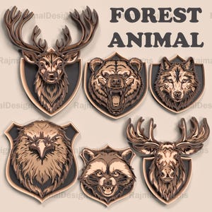 Sea Animals Multilayer 3D SVG, Digital File For Laser Cutting, Glowforge Files, Svg Laser Cut Files