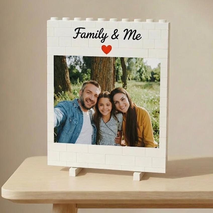 Personalized Family Photo Building Block, Custom Picture Puzzle ...