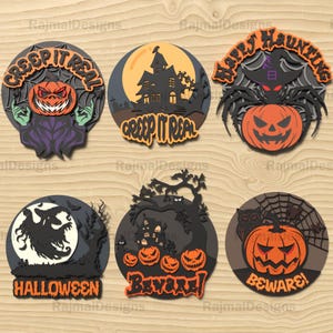 Halloween SVG Laser Cut Files, Digital Halloween Decoration, Halloween Home Decor, SVG, Digital File