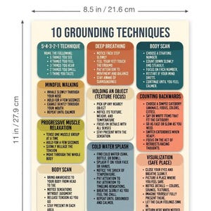 Aide-mémoire sur les techniques de base, Guide de soulagement de l'anxiété, Gestion du stress, Exercices de pleine conscience, Régulation des émotions, Calme