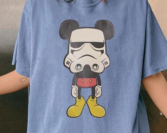 Camiseta retro de Disney con Mickey y Star Wars, Camiseta familiar de Star Wars, Camiseta vintage de Disney, Camiseta de Mickey Mouse, Camiseta de Stormtrooper, Camiseta de viaje a Disney