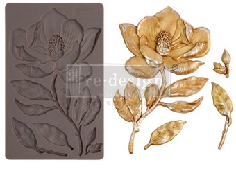 Magnolia Flower Decor Mould by Redesign with Prima