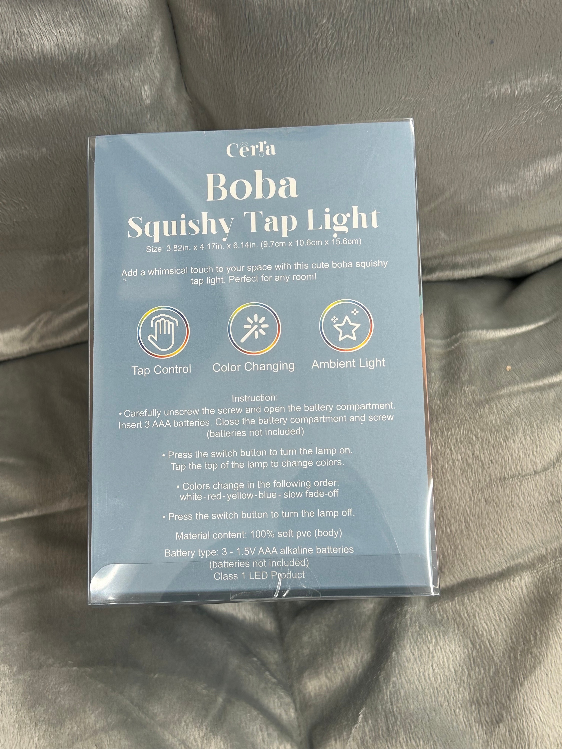 Boba Squishy Tap Light Etsy