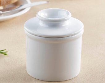 Classic White Butter Bell® Crock - Original französischer Butterbehälter von L. Tremain