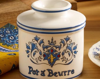 Art Nouveau Butter Bell Crock – French Ceramic Butter Keeper