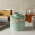 Sea Spray Antique Butter Bell Crock – French Ceramic Butter Keeper by L. Tremain