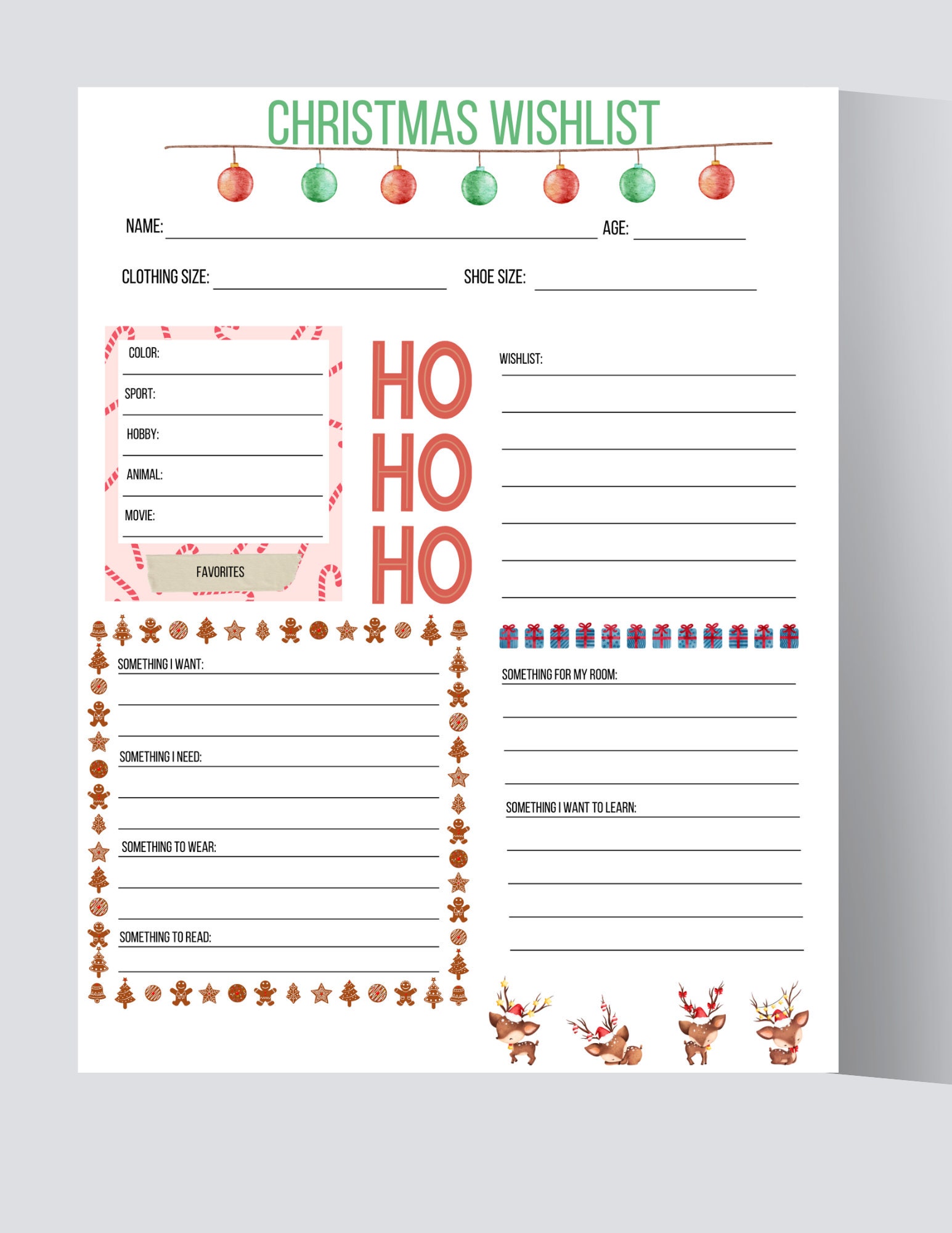 want, need, read, wear christmas wishlist for kids with something