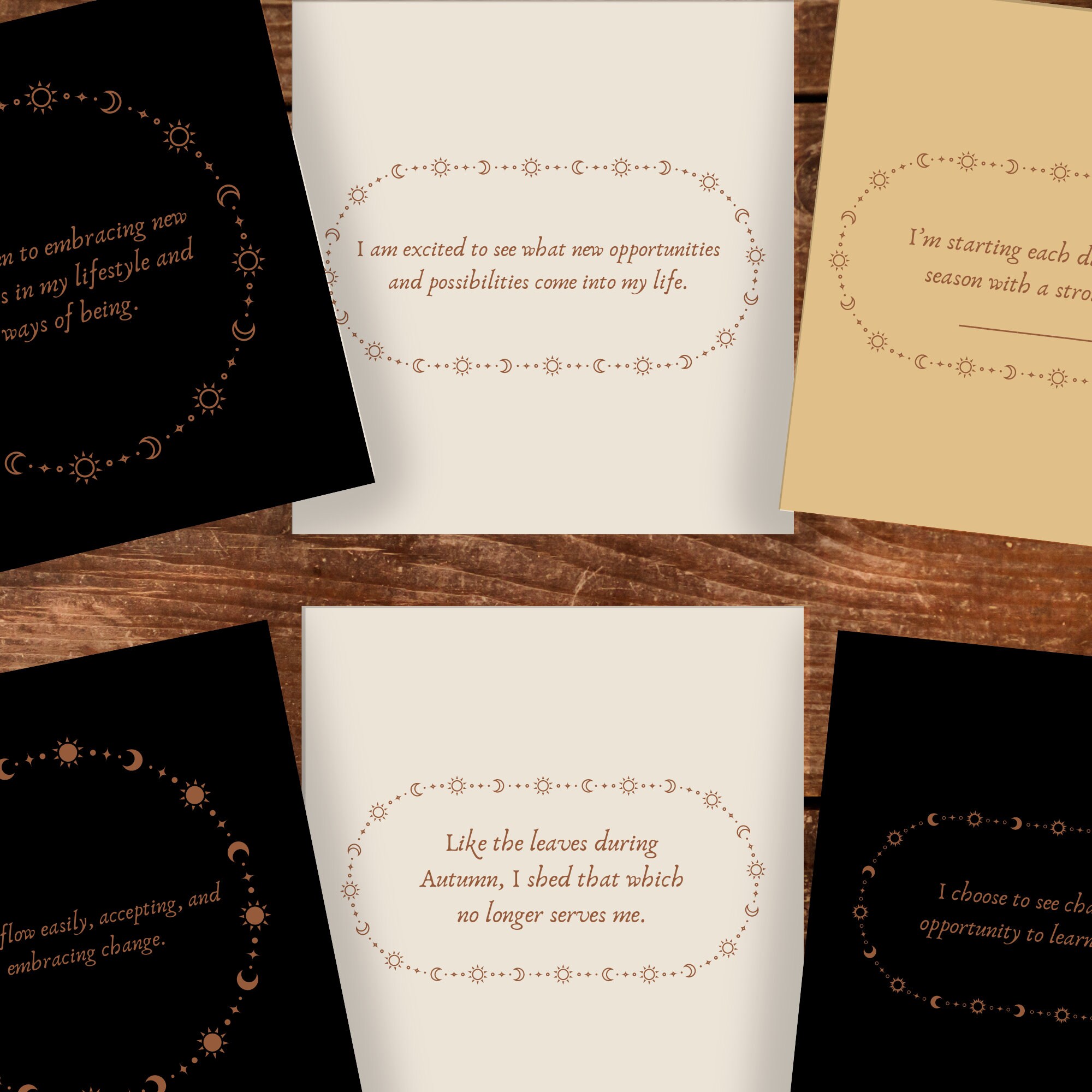 Mabon Affirmation Cards Printable Affirmations Autumn - Etsy
