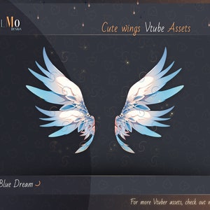 Ailes fantaisie mignonnes de Vtuber / Vtuber Asset / Décoration de flux Vtuber / Téléchargement numérique