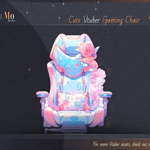 Cute Vtuber Fantasy Gaming Chair / Vtuber Asset / Vtuber stream decoration / digital download
