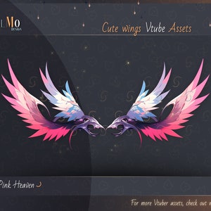 Cute Vtuber Fantasy Wings / Vtuber Asset / Vtuber stream decoration / digital download