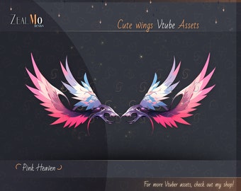 Cute Vtuber Fantasy Wings / Vtuber Asset / Vtuber stream decoration / digital download
