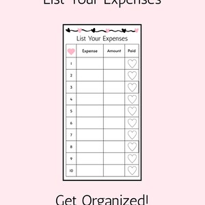 Printable Heart Month Ahead Saving Challenge Box|Month Ahead Fund|Cash Budgeting System|Dashboard|Black and Pink Month Ahead|Expense Tracker