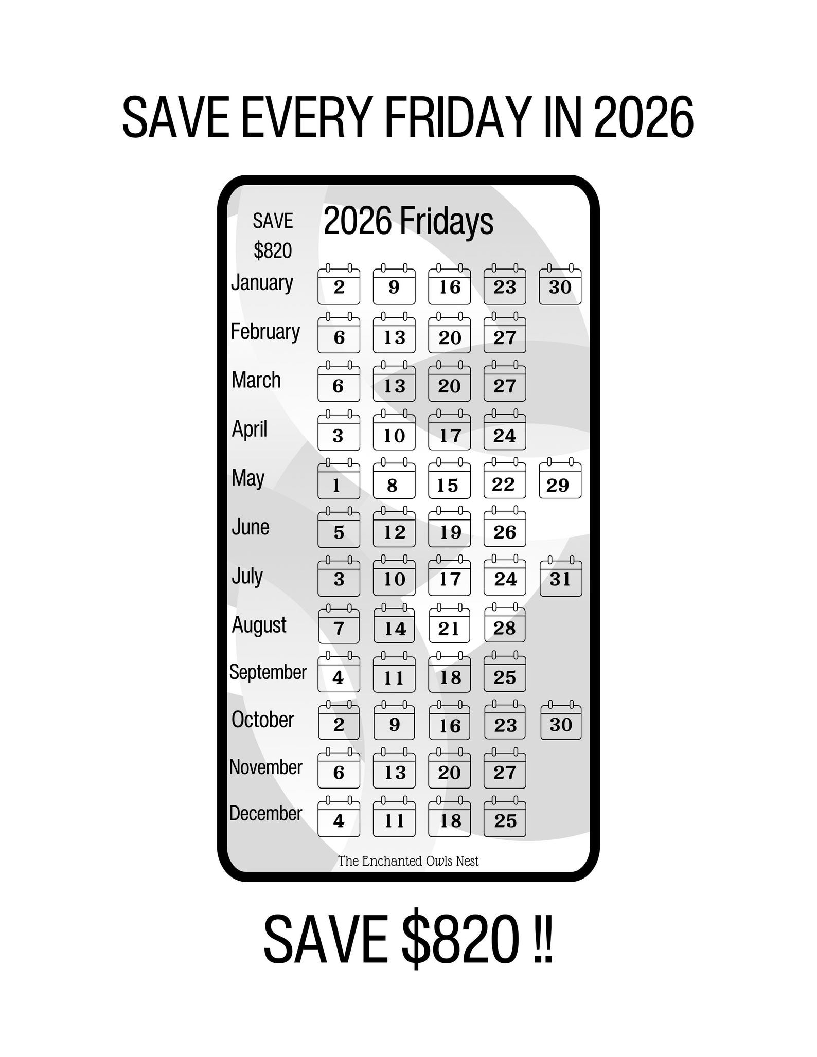 printable-2026-fridays-savings-challenge-savings-tracker-year-long