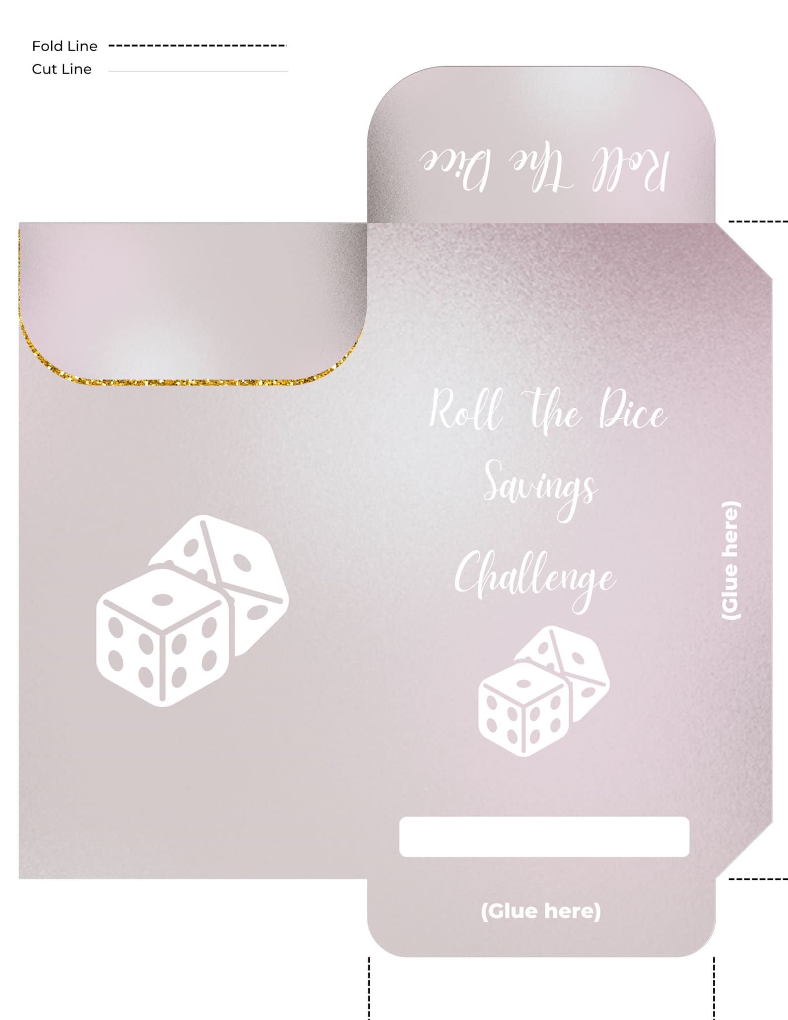 Printable Roll the Dice Savings Challenge Printable Savings Challenge
