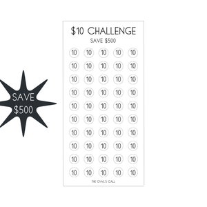 Printable Dollar Savings Challenge Bundle | One Dollar Challenge | Five Dollar Challenge | Ten ...