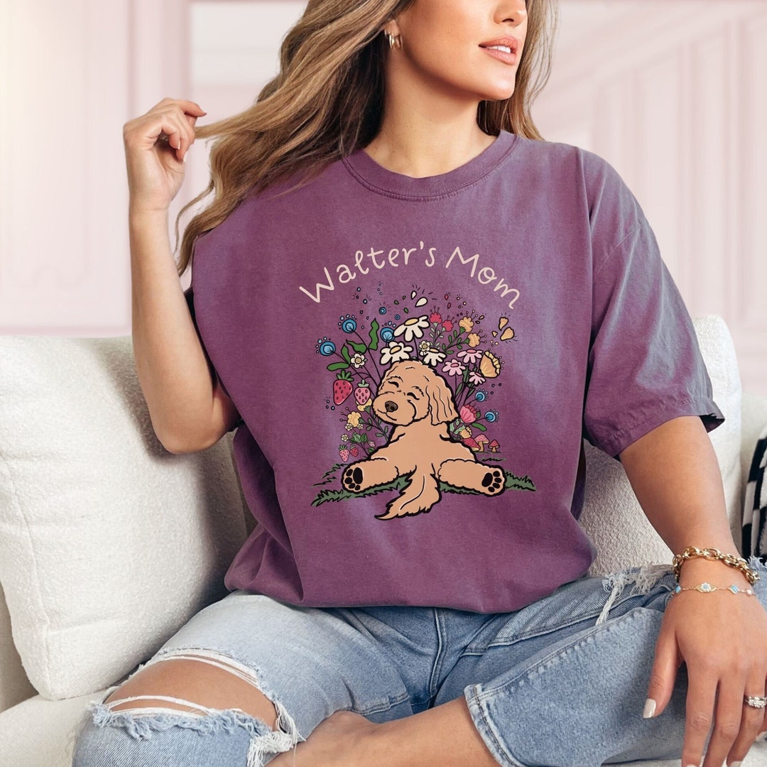 Custom Goldendoodle Dog Mom Gift, Cute Personalized Doodle Dog T-shirt ...