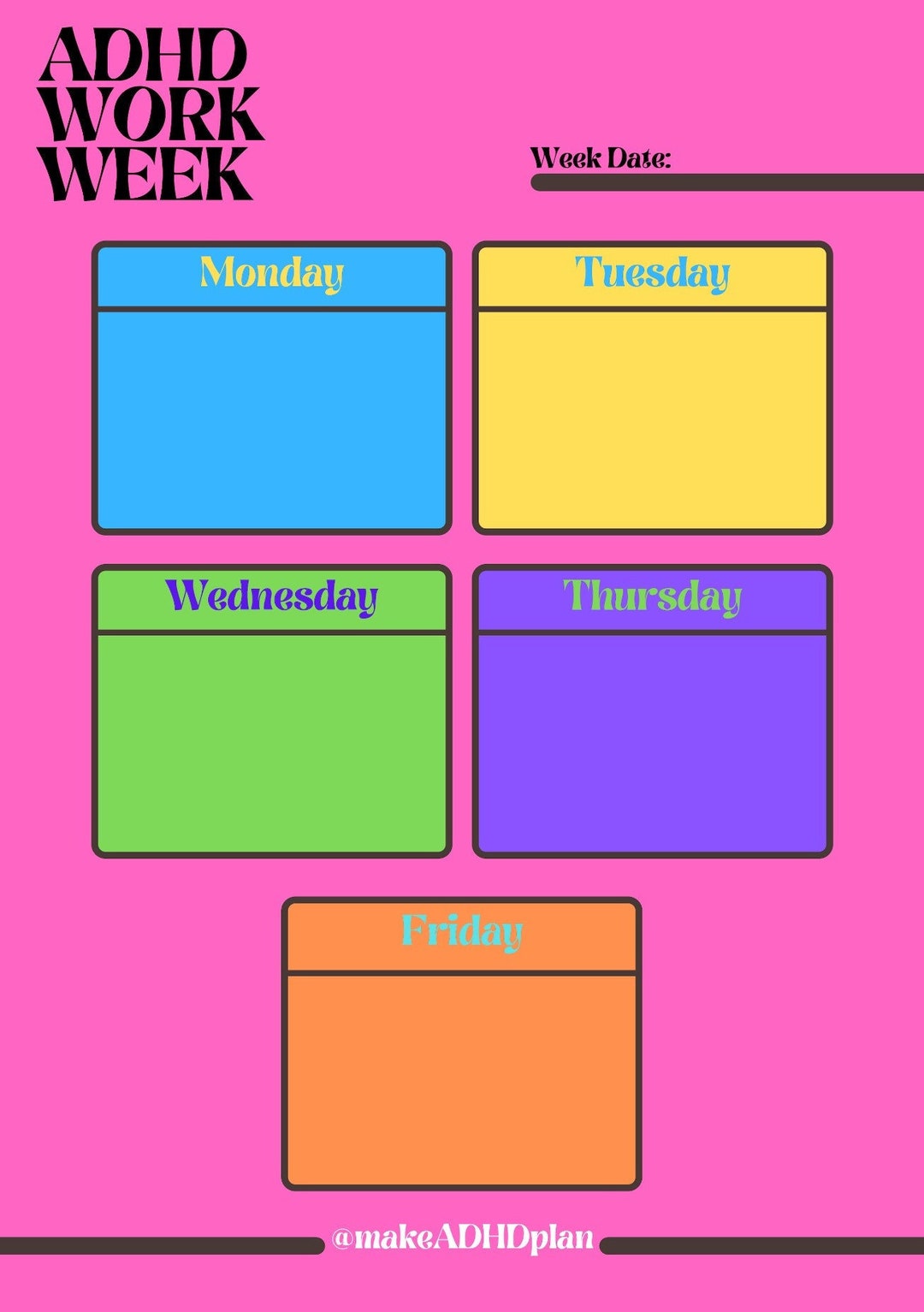 printable-work-week-adhd-planner-adhd-planner-for-adults-etsy