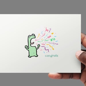 Glückwunschkarte | Frosch Karte | Glückwunschkarte zum Ausdrucken | Frosch-Glückwunsch-Karte | Hochzeitskarte | Abschlusskarte | Witzige Karte