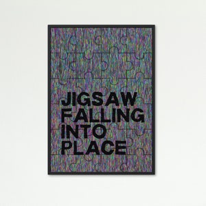 Jigsaw Falling Into Place Radiohead Poster | Radiohead Poster | Radiohead Print | Radiohead Lyrics | Radiohead | Lyric Prints |  In Rainbows