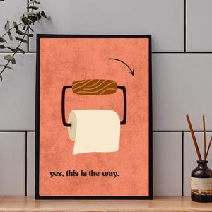 Toilet Paper Printable | Funny Bathroom Wall Art | Printable Bathroom Art | Funny Bathroom Signs | Toilet Humor Decor | Bathroom Wall Decor