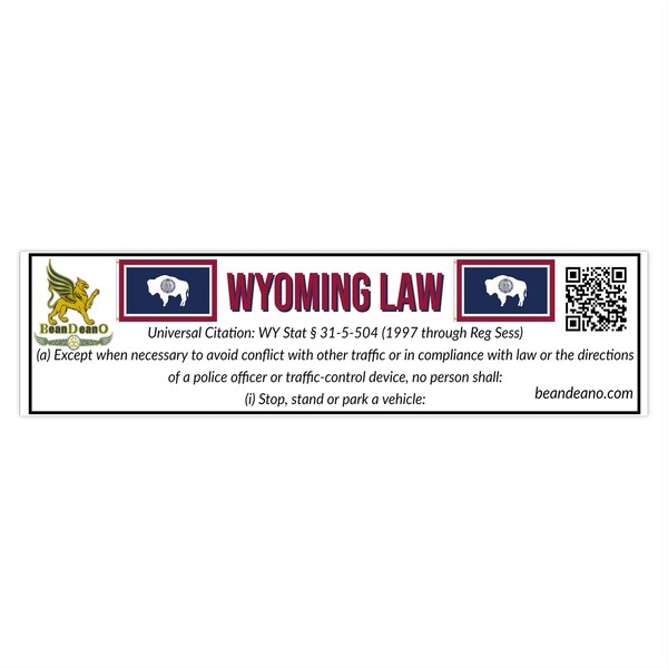 Wyoming Bumper Stickers Etsy
