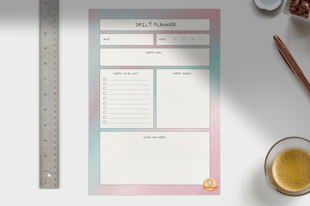 Well Rounded Daily Routine Builder Daily Planner Instant Download Morning Routine Printable Planner Round ...