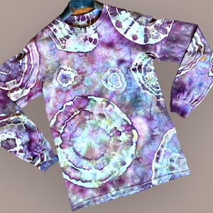 Geode Tie dye Thermal Pullover, Ice Dyed, Men’s Size Small Women’s Medium