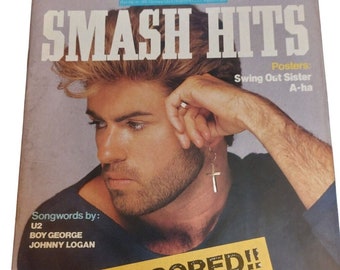 Vintage Smash Hits UK Musikmagazin Juni 1987 - PDF Digital Download File - George Michael, Run Dmc, Jon Moss, Donna Allen, John Farnham