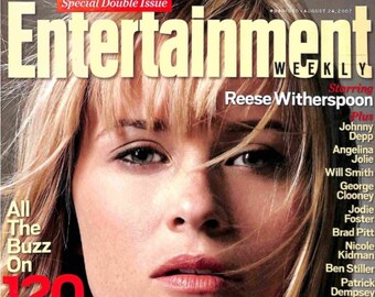 Vintage Unterhaltung Weekly Magazine August 2007 - PDF Digitaler Download Datei - Reese Witherspoon, Nicole Kidman, Will Smith, Jodie Foster