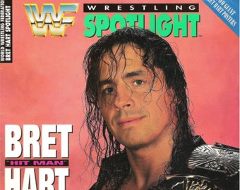 Vintage WWF Wrestling Spotlight Magazin November 1991 - PDF Digital Download File - Bret Hitman Hart Special Edition