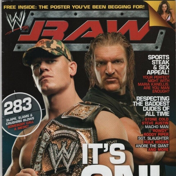 Vintage Entertainment WWE Raw Magazine March 2006 - PDF Digital Download File - John Cena, Hulk Hogan, Steve Austin, Roddy Piper