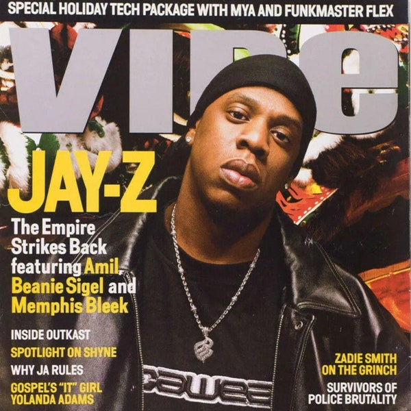 Vintage Vibe Magazine December 2000 - PDF Digital Download File - Jay-Z, OutKast, Ja Rule, Limp Bizkit, Fred Durst, Yolanda Adams