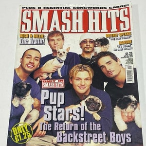 Vintage Rare Classic Smash Hits UK Music Magazine APRIL 1999 - PDF Digital Download File - Backstreet Boys, Tq, Michael Owen, Westlife