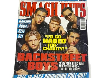 Vintage Smash Hits Uk Music Magazine Mai Juni 1998 - PDF Digital Download File, Mariah Carey, Aron Carter, Steps, Robbie Williams, Madonna