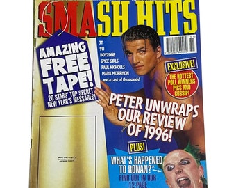 Vintage Smash Hits Uk Musikmagazin August - Dezember 1996 - PDF Digital Download File, Boyzone, Take That, Fugees, Robbie Williams, Prodigy