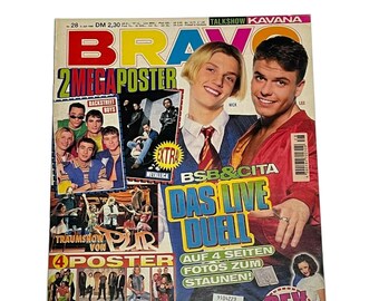 Vintage Bravo Deutsches Musikmagazin JULI 1996, Backstreet Boys, Metallica, Bon Jovi, Kavana, Eross Ramazzotti, Alanis Morissette, Bon Jovi