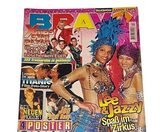 Vintage Bravo Germany Music Magazine,December 1997,Titanic Movie,Aqua, Bon Jovi,Aaron Carter,Backstreet Boys, Spice Girls,Aqua, Garry Barlow