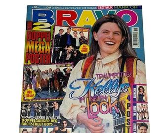 vintage Bravo German Music Magazine AUG 1996,Daniel Aminati,Metallica,Tom Cruise,Mariah Carey, Mark Owen, Heath Hunter, Coolio, Iggy Pop