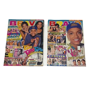 2 RARE Vintage Bravo German Music Magazines agosto luglio 1997, Hanson, Meredith Brooks, The Boyz Peter Andre, Leonardo DiCaprio, Nick Carter