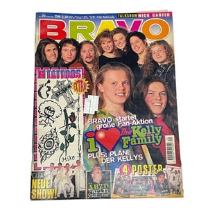vintage Bravo German Music Magazine MAI 1996,Fun Factory,East 17,Roxette,Boyzone,Valerie Niehaus,Rage against the machine, Captain Jack
