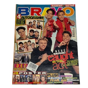 Vintage old Bravo German Music Magazine MARCH 1995,Ethan Hawke,Pearl Jam,Offspring,Bryan Adams, Madonna, Johnny Depp, Moby,2 Unlimited