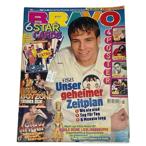 Rivista musicale Vintage Bravo Germania, novembre 1997, Brian Littrell, Clawfinger, Aqua, Dog Eat Dog, Oasis, Green Day, Metallica, Aaron Carter