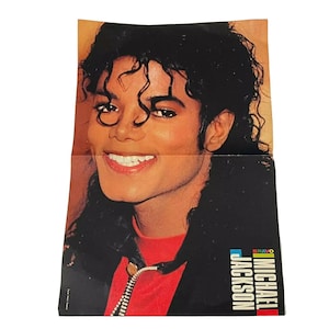 Tom Cruise \ Michael Jackson \ Double Sided Poster, Vintage Bravo Magazine, RARE - 1990s  - 41 cm x 28 cm