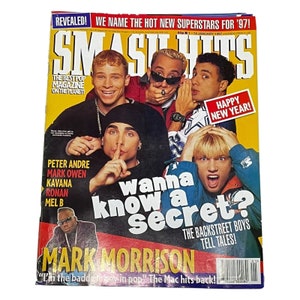 Vintage Smash Hits UK Music Magazine 1 - 14 January 1997 - PDF Digital Download File, Whitney Houston,Kavana,Peter Andre,Madonna,Celine Dion