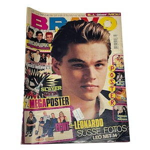 Rivista musicale tedesca Bravo, luglio 1998, Elijah Wood, Slayer, Spice Girls, Slayer, Geri Helliwell, Brad Pitt e Jennifer Aniston