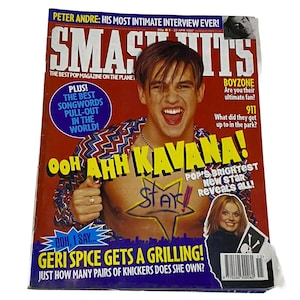 Vintage Smash Hits UK Music Magazine 9 - 22 aprile 1997 - File di download digitale PDF - Boyzone, Spice Girls, Peter Andre, 911, Nick Carter