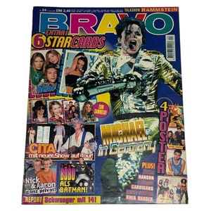 Rivista musicale tedesca Bravo vintage GIUGNO 1997, Ricky Martin, Cardigan, DJ BOBO, Nick & Aaron Carter Backstreet Boys, die arzte, Nicolas Cage